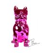 Beeld Bulldog Soul Man metallic Red 38cm
