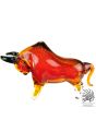Beeld stier glaskunst Art Unica unieke dierenbeelden