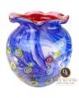 Carrara blauwe Italiaanse Murano glaskunst vaas Art Unica unieke Italiaanse vazen 