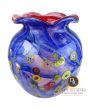 Carrara Italiaanse blauwe Murano glaskunst vaas Art Unica Italiaanse vazen galerie