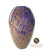 Como Italianse glaskunst vaas blauw met goud