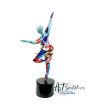 Dancing beeld danseres gekleurd 30cm
