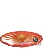 Ercolano schaal rood glaskunst Italiaans Art Unica 