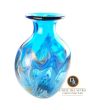 Galantina Italiaanse glaskunst vaas blauw