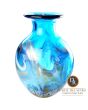 Galantina Italiaanse glaskunst vaas blauw Art Unica