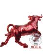 Grote stier XL Gaudi mozaiek diep rood Art Unica