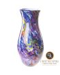 Livorno Italiaanse glaskunst vaas blauw