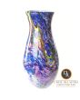 Livorno Italiaanse glaskunst vaas blauw Art Unica