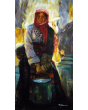 Schilderij Girl with Basket, Kunst Galerie en Kunstwinkel Art Unica 