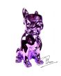 Soul Man Pop Art Beeld Franse Bulldog Metallic Purple 38cm