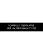 Tekstplaatje voorbeeld voor Vrouwe Justitia bronzen beeld