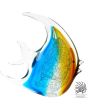 Vis glassculptuur  Beauty In colors Unica Art