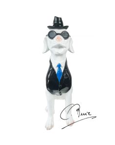 soul-man-beeld hond bulldog design-art-zwart-wit-art-unica