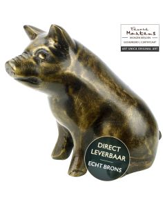 Bronzen beeld Varken Art Unica Brons Center Amersfoort
