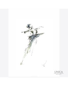 Ballerina schilderij Expressive
