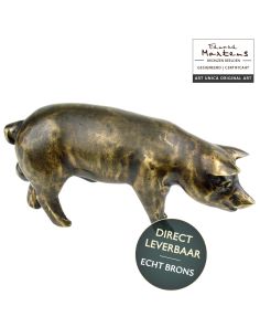 Bronzen beeld Varken Art Unica