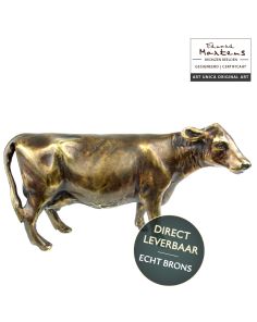 Bronzen beeld koe Art Unica