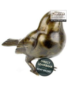Bronzen beeldje Merel  9cm Art Unica brons