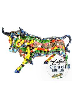 Stier Gaudi mozaiek beeldje 12cm