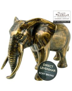 Bronzen beeldje Olifant  Art Unica