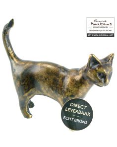 Bronzen beeldje Poesje  Art Unica