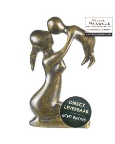 Moedegerluk bronzen beeld Moeder met Kind