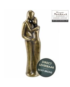 Bronzen beeld Samen Sterk beeld man en vrouw van Eduard Martens