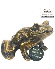 Bronzen beeldje Kikker 7cm