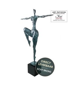 Bronzen beeld dansende vrouw titel La Danseuse Art Unica 