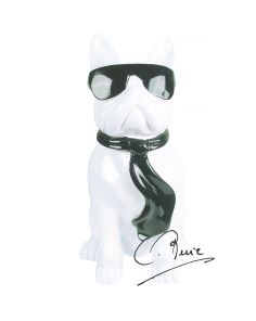 soul-man-beeld hond bulldog design-art-zwart-wit-art-unica