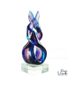 Glassculptuur Verbinding Art Unica