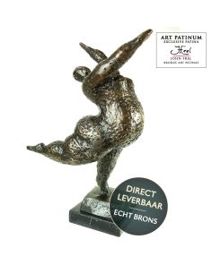 Bronzen beeld dikke Dame My Day Art Unica