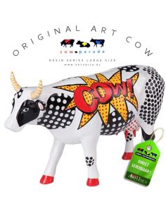 Cow! Koebeeld beschilderd