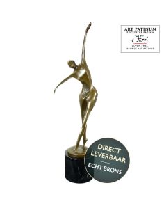 Life Dance bronzen beeld man in danshouding