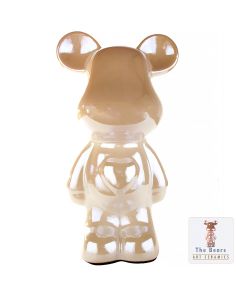 The Bear beeldje Beer Jeff Koons Beige keramiek 19cm