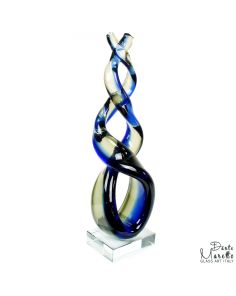 Verbinding glassculptuur Art Unica
