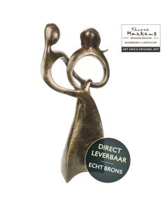 Bronzen beeldje Hart van Liefde Eduard Martens