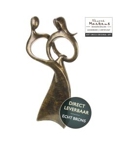 Hart van Liefde Bronzen beeld Liefde tussen man en vrouw