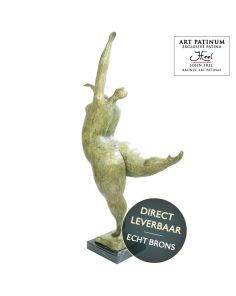 Bronzen beeld Enjoying Life dansende vrouw 61cm