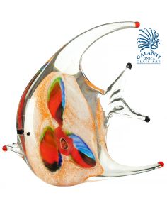 Vis glaskunst beeldje Coral Elegance