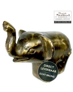 Bronzen beeldje Olifantje Art Unica