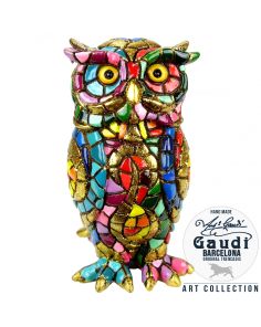 Mozaiek Gaudi beeldje uil