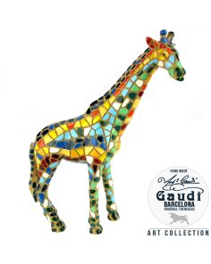 Giraffe beeldje Gaudi mozaiek