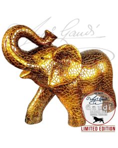 Beeld olifant Golden Elephant Gaudi mozaiek 50cm