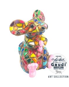 Muisje Mozaiek Beeldje Gaudi kunst