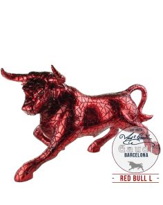 Barcino Stier Gaudi mozaiek rood 33cm