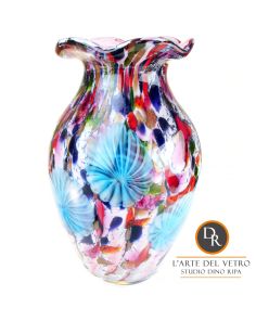 Chioggia unieke vaas Italiaanse glaskunst Dino Ripa Art Unica