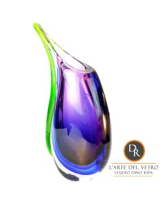 Design glaskunst vaas Potenza Viola Art Unica glas