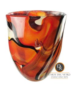 Fiuggi Italiaanse glaskunst vaas Art Unica Dino Ripa