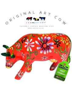 Flower Lover koebeeldje keramiek Cow Parade